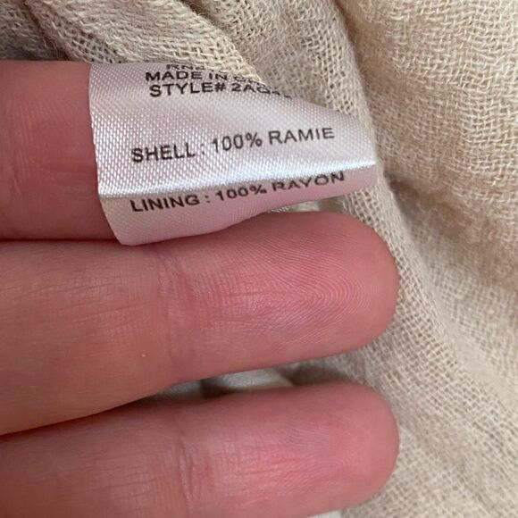 SOFT SURROUNDINGS Asymmetrical Beige Skirt Women’s Size Medium - Picture 5 of 6